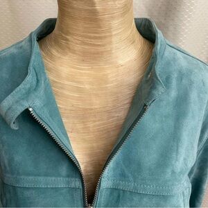 Nine West Teal Bomber Jacket